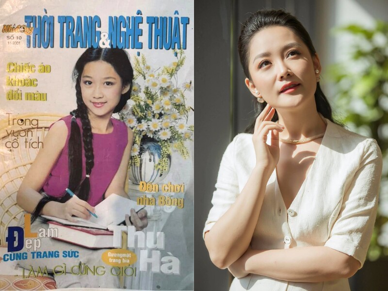 Cô gái này nổi tiếng xinh đẹp từ bé. Khi là học sinh lớp 7 của một trường THCS ở Hà Nội, cô đã được lên trang bìa của một tờ báo lớn.