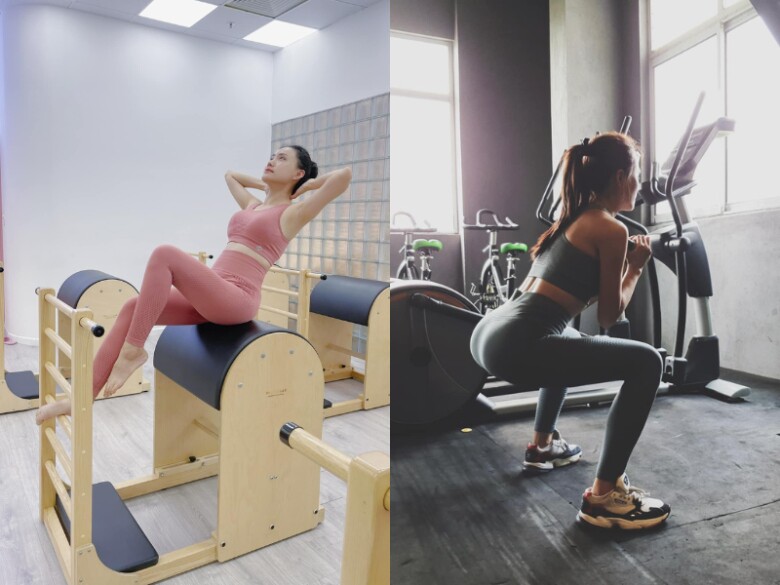 Xuân Anh dành thời gian tập luyện thường xuyên để giữ body nuột nà.