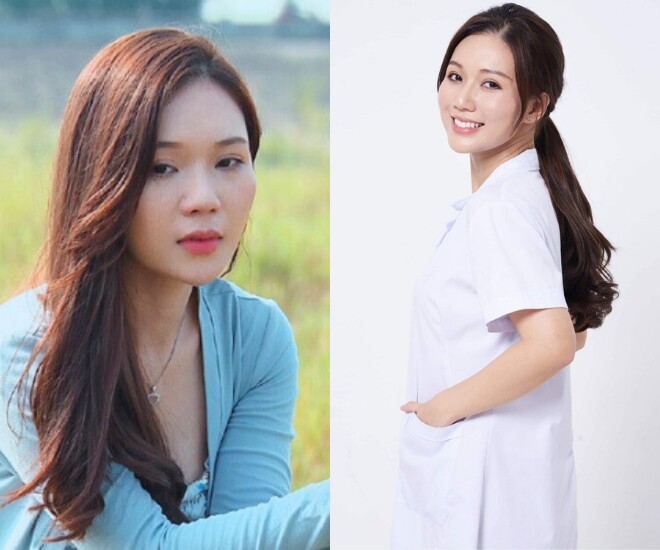 Phạm Ngọc Anh nổi tiếng với vai cô y tá xinh đẹp trên phim VTV.
