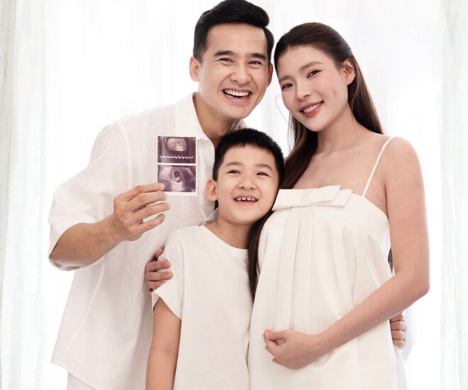Thúy Diễm mang bầu con thứ 2 ở tuổi 40 sau 8 năm sinh con đầu lòng.