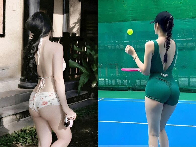 Mẹ hai con ăn uống kiêng cữ và tập luyện chăm chỉ sau sinh nên sớm lấy lại vóc dáng nóng bỏng.