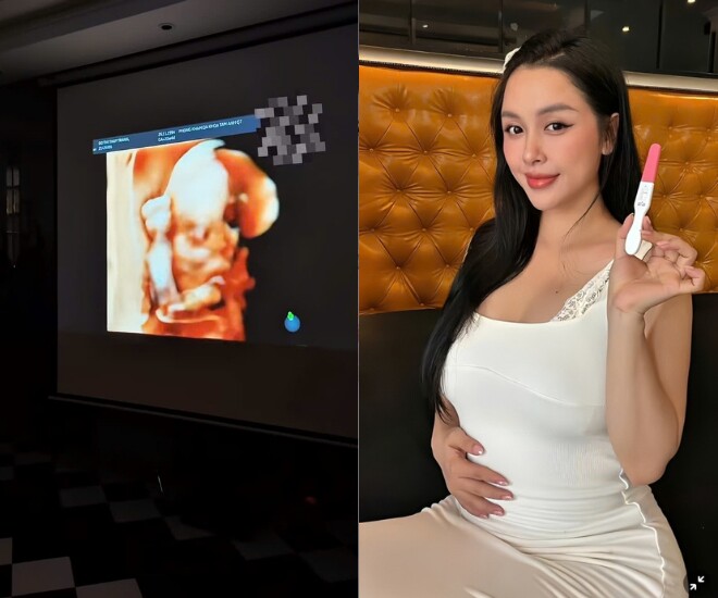 Trang Pilla - chị dâu Bảo Thy mang bầu lần 3 ở tuổi 32.