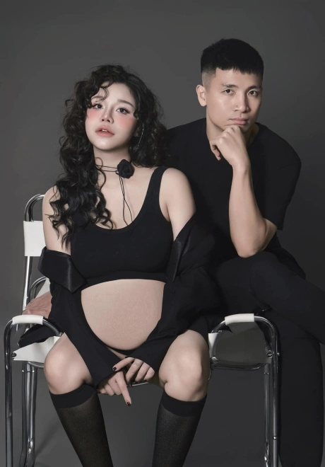 Hot girl Bắc Ninh xinh đẹp, thon gọn khi mang bầu lần 3.