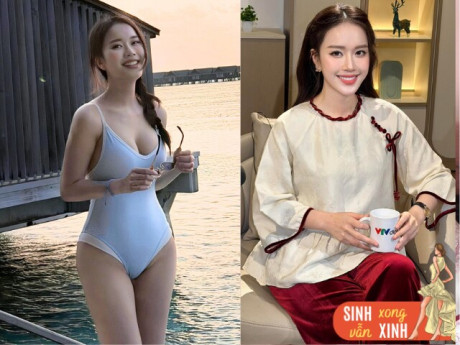 Bà bầu - MC trẻ xinh nhất nhì VTV khoe dáng nuột với bikini khiến người xem “ngộp thở”, không ngờ đã sinh 2 con, chồng là Tiến sĩ