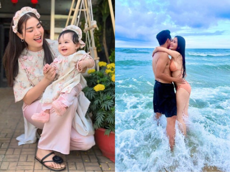 Bà bầu - Mỹ nhân An Giang mang thai sau khi "phim giả tình thật" với bạn diễn, U45 đẹp mơn mởn bên chồng trẻ và con gái búp bê