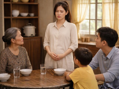 Ra mắt nhà chồng sắp cưới, con riêng của anh xoa bụng tôi nói đúng 7 từ, tôi chết lặng giữa mâm cơm