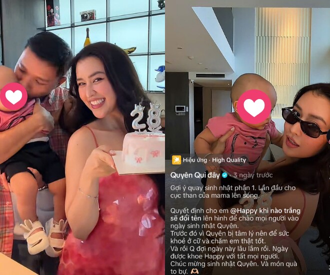 Quyên Qui công khai quý tử và lần đầu chia sẻ về quãng thời gian sau sinh.