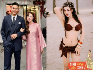 Hotgirl đẹp nõn nà với bikini sau 4 tháng sinh con thứ 3, chồng là "anh bộ đội 1m86 điển trai nhất nhì VTV"