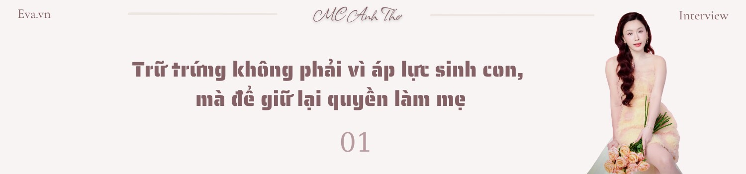 MC Anh Thơ trữ trứng làm IVF ở tuổi ngoài 40, xúc động vì một câu nói của ái nữ 15 tuổi khi mẹ muốn sinh thêm em - 1