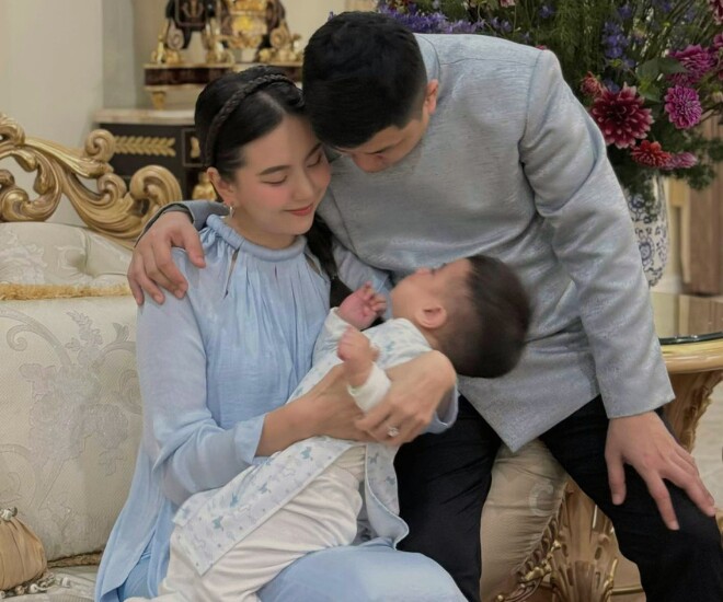 Con đầu lòng của MC Mai Ngọc với đại gia Bắc Ninh nay đã hơn 1 tuổi.