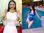 Bà bầu - Á hậu Việt Nam được Tiến sĩ đem 13 cây vàng về An Giang hỏi cưới, 26 tuổi sinh con giờ dáng đẹp phát mê