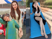Bà bầu - Mỹ nhân phim Truyền hình Vĩnh Long U40 sinh 2 con với bạn diễn, sau sinh 6 tháng đẹp rạng rỡ trên phim trường