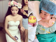 Bà bầu - Hot girl Thanh Hóa được báo Trung ca ngợi là nữ thần nhan sắc, đi đẻ đẹp ngỡ ngàng, nhìn diện mạo 2 bé con càng bất ngờ