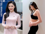 Bà bầu - Thêm một MC VTV khoe bụng bầu thông báo lên chức mẹ, sắp "vỡ chum" vẫn xinh như búp bê khiến dân tình xao xuyến