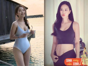 Bà bầu - MC trẻ xinh VTV sinh 2 con với chồng Tiến sĩ, đẻ xong khoe cơ bụng số 11 cực phẩm, diện bikini đẹp hút mắt