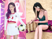 Bà bầu - Hot girl Nóng cùng World Cup tuổi 20 bế bụng bầu đến trường, giờ diện đồ tắm khoe dáng sau sinh vạn người mê