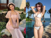 Bà bầu - Búp bê Thanh Hóa được báo Trung ca ngợi là nữ thần nhan sắc, đẻ xong chăm diện đồ tắm khoe dáng đẹp ngất ngây