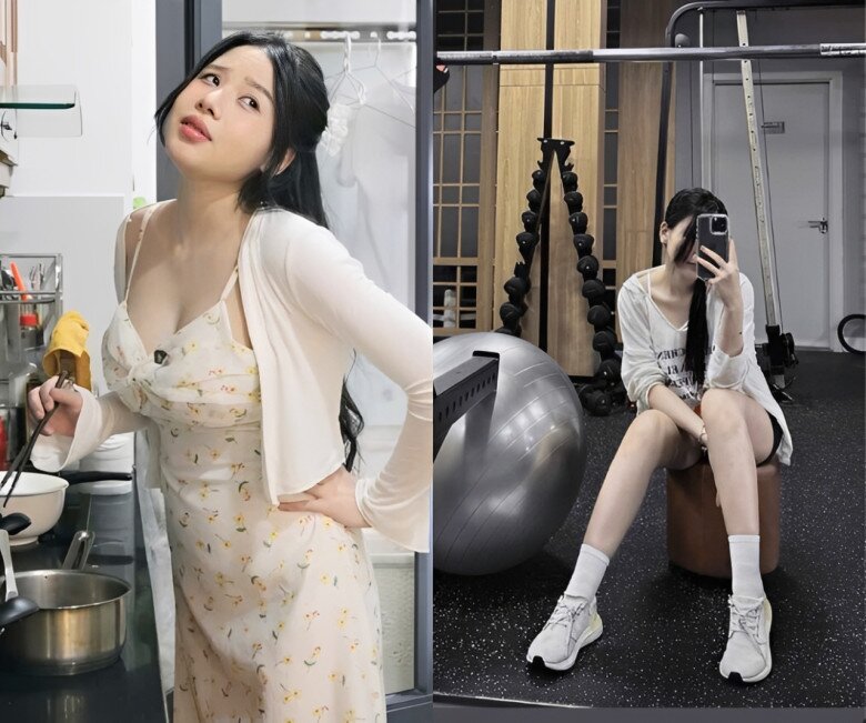 Từng tự ti vì vết rạn sau sinh, 9X sớm lấy lại phong độ sắc vóc, tập gym để về dáng.