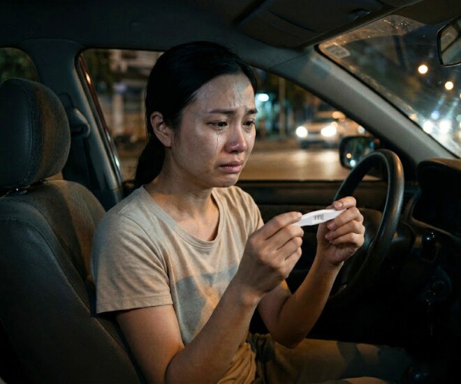 Tôi choáng váng khi thấy que thử thai trên xe chồng - Ảnh minh hoạ.