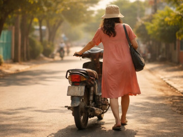 5 năm ly hôn tình cờ gặp vợ cũ dắt xe máy cà tàng, dừng lại định mỉa mai thì vợ mới nói 1 câu khiến tôi tái mặt