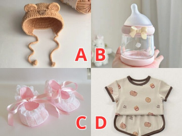 Bà bầu - Trắc nghiệm: Chọn 1 món đồ sơ sinh theo trực giác, nhận thông điệp về hành trình bầu bí của bạn