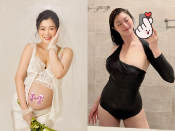 Bà bầu - Mỹ nhân phim Việt giờ vàng mang thai sau 5 lần làm IVF, đẻ xong đẹp mặn mà, được chồng soái ca Nghệ An cưng như trứng