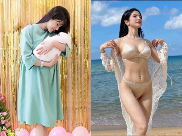Bà bầu - Hot girl Việt đi đẻ được ê-kíp bác sĩ khen là "sản phụ đẹp nhất từng gặp", U40 làm mẹ đơn thân giàu xinh nõn nà