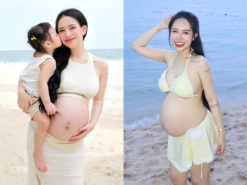 Hotmom TP.HCM về nhà chồng bằng siêu xe 80 tỷ, sinh 4 em bé búp bê, giờ bầu lần 5 được khen "hợp chửa" vì quá xinh