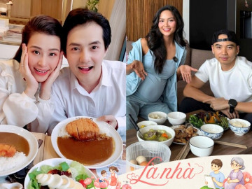 4 "Chồng quốc dân" nấu cơm cho vợ bầu: Trường Giang làm chuẩn nhà hàng, chồng H'Hen Niê không thua kém