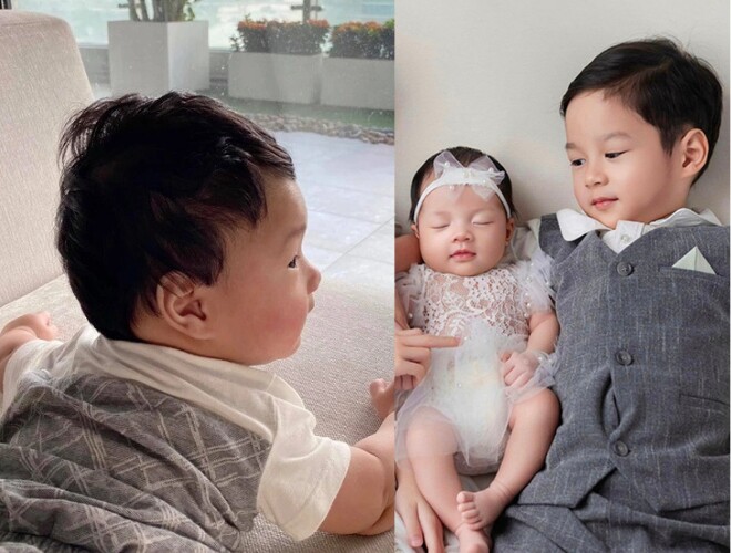 Con trai Hoa hậu Đặng Thu Thảo hiếm hoi lộ diện, 6 tuổi ra dáng thiếu gia nhí, điển trai hệt bố Tổng giám đốc - 9
