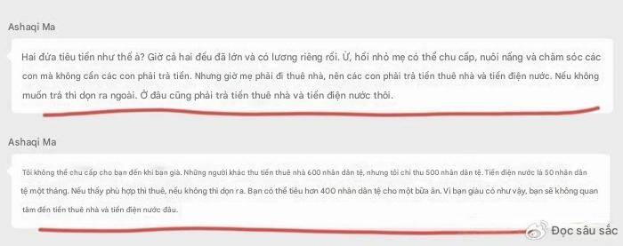 Tin nhắn của người mẹ nhắn cho hai con.