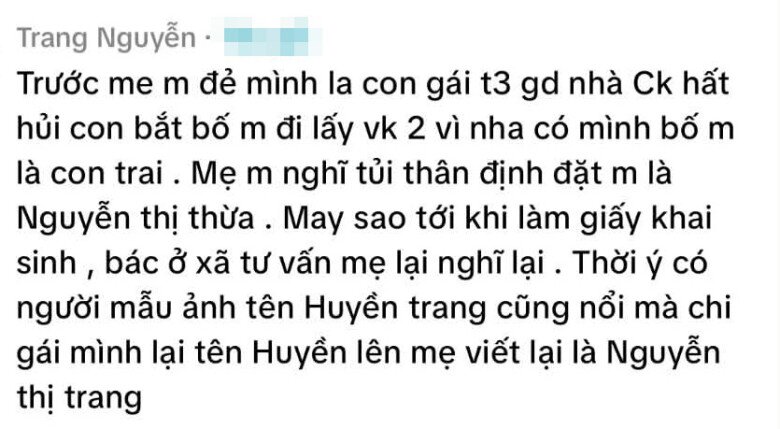 Mẹ đi khai sinh định đặt tên con gái là Nguyễn Thị Thừa, nhân viên sửa thành cái tên khác đẹp hơn gấp nghìn lần - 2