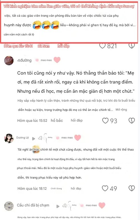 Bà mẹ gây tranh cãi khi mặc quá đẹp đến trường của con, giáo viên: amp;#34;Chúng tôi thường ghét nhất kiểu người như vậy!amp;#34; - 5