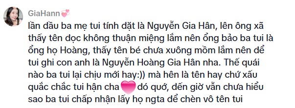 Bố đi khai sinh đặt tên con gái rất hay Nguyễn Gia Hân, nhân viên sửa thành cái tên khác hay hơn nhưng khiến đứa trẻ thắc mắc - 2
