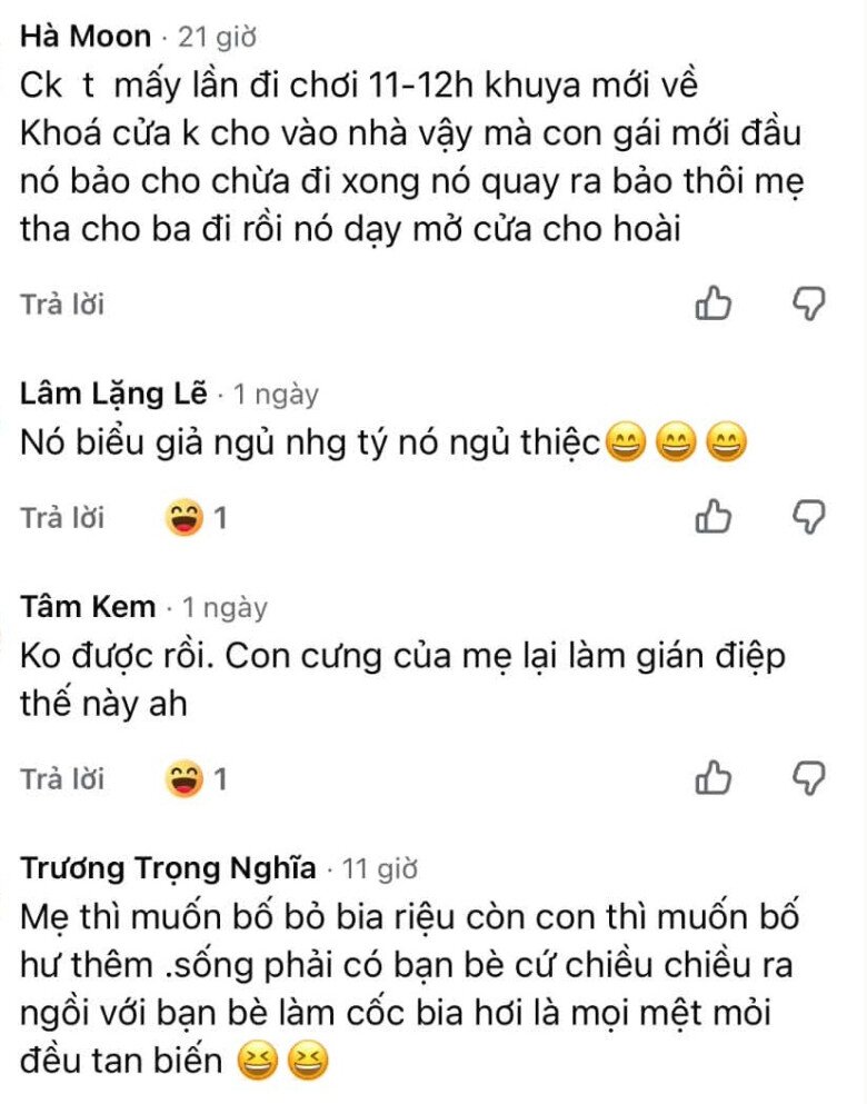 Bố đi nhậu về khuya, con trai nhắn amp;#34;Nếu mẹ khóa cửa, bố gõ nhẹ con mở cho!amp;#34; khiến dân tình cười bò amp;#34;Quá hiểu chuyện!amp;#34; - 3
