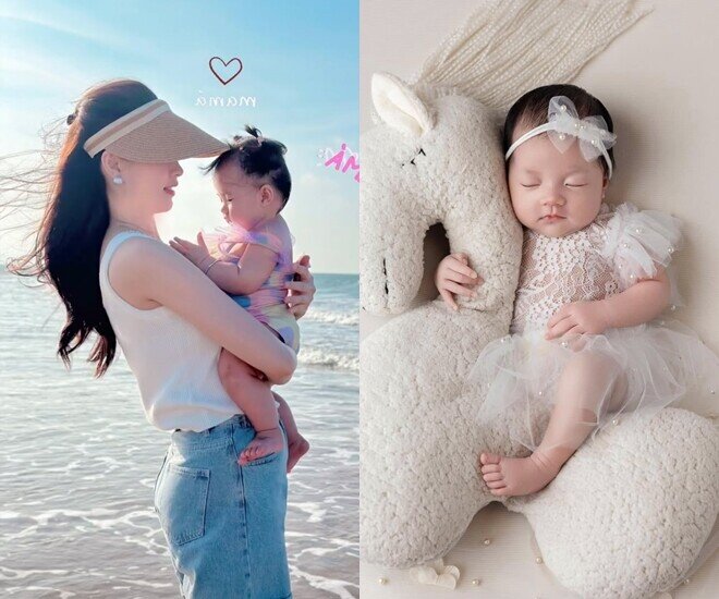 Vẻ xinh yêu của con gái Đặng Thu Thảo được khen ngợi như búp bê, thiên thần nhí.