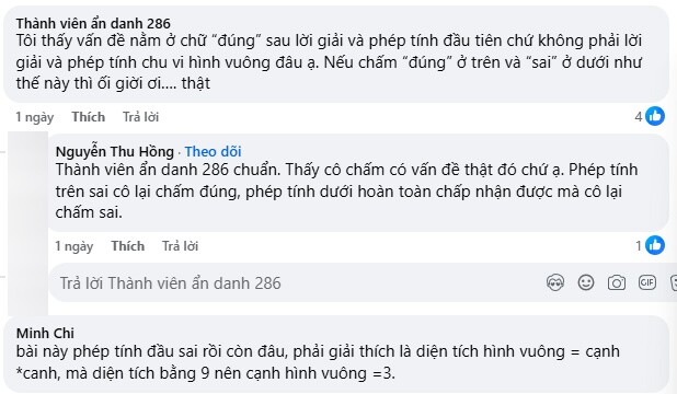 Học sinh lớp 3 làm toán (3 + 3) x 2  12 bị cô gạch sai, mẹ lên mạng thắc mắc làm bùng nổ tranh cãi - 3