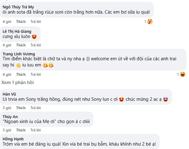 Ly Kute khoe 3 con trai lúc mới sinh giống y chang nhau, ai cũng tấm tắc: Em út giống mẹ nhất, da trắng, mũi cao - 2
