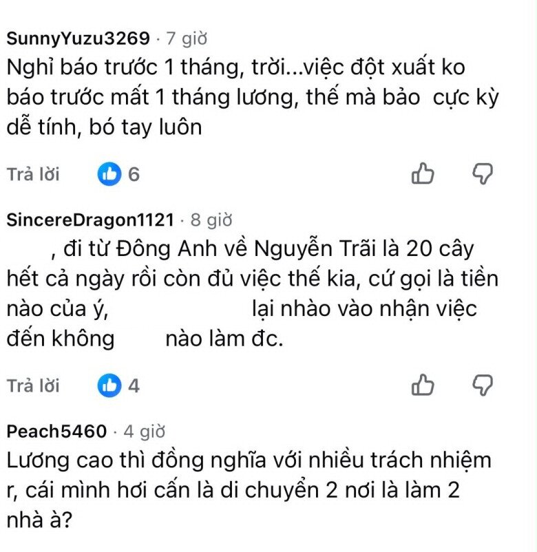 Nhiều người xôn xao.