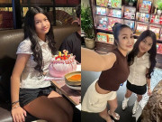 Yêu con - Ốc Thanh Vân mừng sinh nhật con gái ở nhà hàng, bé Cola 13 tuổi càng lớn càng xinh, được khen là bản sao của mẹ