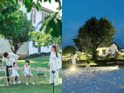 Yêu con - Vợ chồng Trường Giang Nhã Phương vui chơi cùng 2 con trong biệt thự 70 tỷ ở Đồng Nai khiến nhiều người thắc mắc