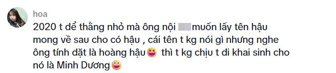 Ông nội định đặt tên cho cháu là Hoàng Hậu, mẹ đứa trẻ đặt lại cái tên khác vừa hay vừa ý nghĩa - 2