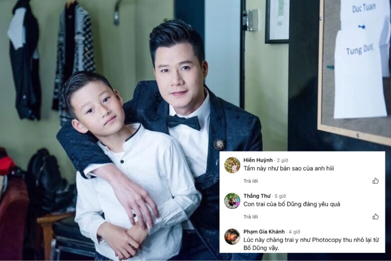 Quang Dũng khoe lại ảnh cùng con trai Jennifer Phạm lúc nhỏ, Bảo Nam dễ thương là bản sao hoàn hảo của bố - 4