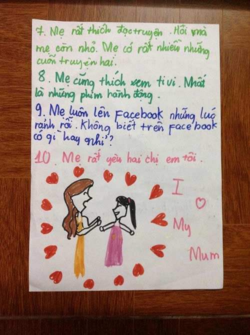 Cười ra nước mắt với hình ảnh của mẹ trong mắt amp;#34;khối mầm nonamp;#34;: Mẹ thích tiền, nói nhiều nhưng yêu em vô điều kiện! - 5