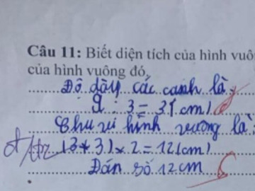 Học sinh lớp 3 làm toán (3 + 3) x 2 = 12 bị cô gạch sai, mẹ lên mạng thắc mắc làm bùng nổ tranh cãi