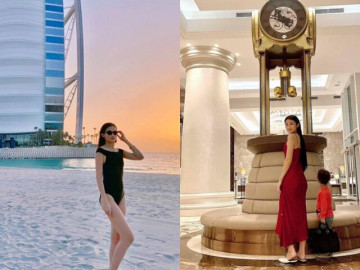 Cuộc sống nuôi con ở Dubai khác xa tưởng tượng của người đẹp TP.HCM có nhà 130 tỷ, mỗi lần về nước là xách theo bỉm, sữa mang về