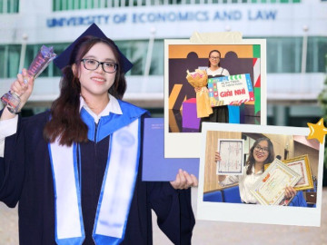 Gặp nữ sinh từ trượt NV1 đến Thủ khoa trường ĐH Kinh tế - Luật: “Xuất phát điểm không quyết định đích đến...”
