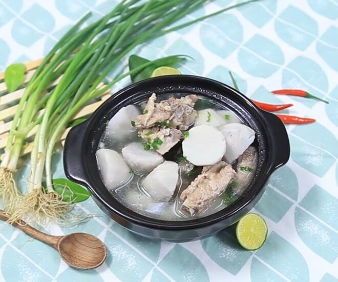 Taro dish illustration