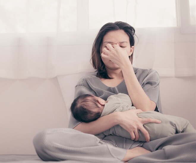 Người mẹ trẻ đã có ý định cùng con tự sát vì trầm cảm sau sinh. Ảnh minh họa. 