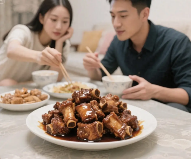 Chồng thường nấu món sườn xào chua ngọt cho tôi ăn. (Ảnh minh họa)